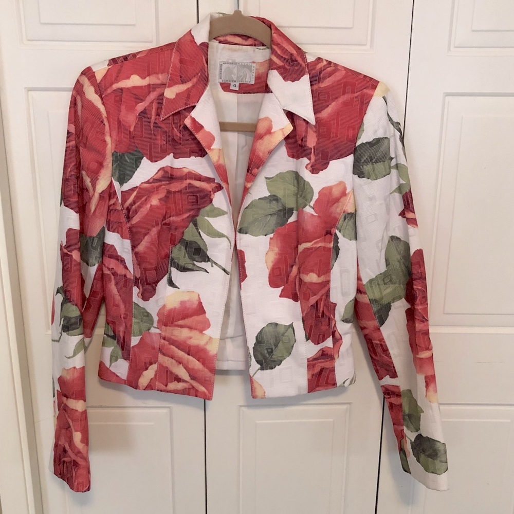 Alberto Makali Rose Cropped Blazer